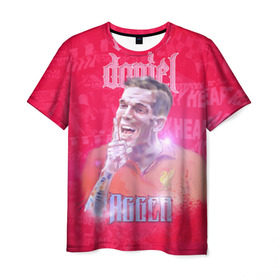 Мужская футболка 3D с принтом Daniel Agger. Liverpool в Кировске, 100% полиэфир | прямой крой, круглый вырез горловины, длина до линии бедер | ливерпуль