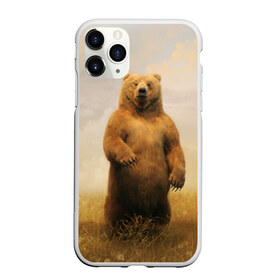 Чехол для iPhone 11 Pro матовый с принтом Медведь в поле в Кировске, Силикон |  | bear | медведь | одуванчики | русский медведь в чистом русском поле мечта патриотаполе | сено