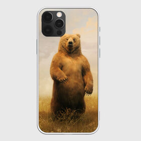 Чехол для iPhone 12 Pro Max с принтом Медведь в поле в Кировске, Силикон |  | Тематика изображения на принте: bear | медведь | одуванчики | русский медведь в чистом русском поле мечта патриотаполе | сено