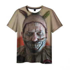 Мужская футболка 3D с принтом American horror story в Кировске, 100% полиэфир | прямой крой, круглый вырез горловины, длина до линии бедер | ahs | horror | аиу | американская | американская история ужасовуж | история | ужасы