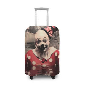 Чехол для чемодана 3D с принтом american horror story в Кировске, 86% полиэфир, 14% спандекс | двустороннее нанесение принта, прорези для ручек и колес | ahs | horror | аиу | американская | американская история ужасовстрашно | жутко | история | клоун | треш | ужасов | ужасы