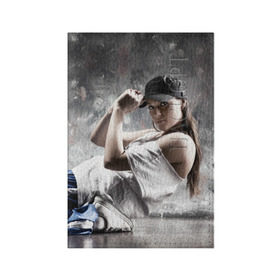 Обложка для паспорта матовая кожа с принтом Девушка в танце в Кировске, натуральная матовая кожа | размер 19,3 х 13,7 см; прозрачные пластиковые крепления | хип хоп