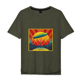 Мужская футболка хлопок Oversize с принтом Led Zeppelin в Кировске, 100% хлопок | свободный крой, круглый ворот, “спинка” длиннее передней части | led zeppelin