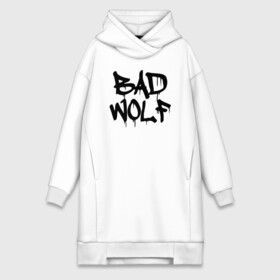 Платье-худи хлопок с принтом Bad Wolf в Кировске,  |  | bad | doctor | tardis | tennant | who | wolf | доктор | кто | смит | тардис | теннант