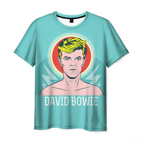 Мужская футболка 3D с принтом David Bowie в Кировске, 100% полиэфир | прямой крой, круглый вырез горловины, длина до линии бедер | bowie | david | боуи | дэвид | музыкант | певец | рок