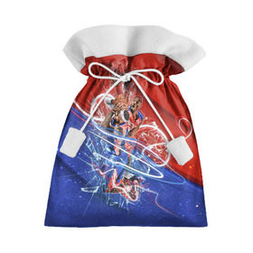 Подарочный 3D мешок с принтом Игра баскетбол в Кировске, 100% полиэстер | Размер: 29*39 см | Тематика изображения на принте: basketball | nba | нба