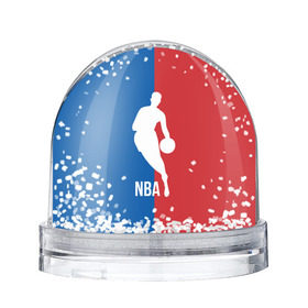 Снежный шар с принтом Эмблема NBA в Кировске, Пластик | Изображение внутри шара печатается на глянцевой фотобумаге с двух сторон | basketball | nba | баскет | баскетбол | баскетбольный | нба | спорт | эмблема