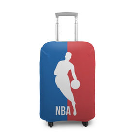 Чехол для чемодана 3D с принтом Эмблема NBA в Кировске, 86% полиэфир, 14% спандекс | двустороннее нанесение принта, прорези для ручек и колес | basketball | nba | баскет | баскетбол | баскетбольный | нба | спорт | эмблема