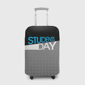 Чехол для чемодана 3D с принтом День студента в Кировске, 86% полиэфир, 14% спандекс | двустороннее нанесение принта, прорези для ручек и колес | student | день студента | студент | студенчество | татьянин день | универ