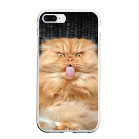 Чехол для iPhone 7Plus/8 Plus матовый с принтом Кот в Кировске, Силикон | Область печати: задняя сторона чехла, без боковых панелей | домашняя | животное | кот | котэ | кошка