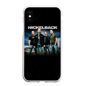 Чехол для iPhone XS Max матовый с принтом Nickelback в Кировске, Силикон | Область печати: задняя сторона чехла, без боковых панелей | nickelback | группа | никельбэк | рок
