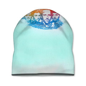 Шапка 3D с принтом Coldplay в Кировске, 100% полиэстер | универсальный размер, печать по всей поверхности изделия | 