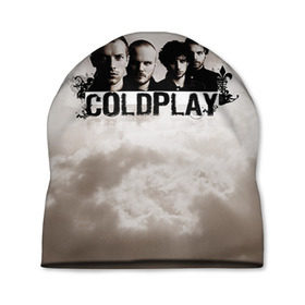 Шапка 3D с принтом Coldplay в Кировске, 100% полиэстер | универсальный размер, печать по всей поверхности изделия | coldplay | rock | колдплэй | рок