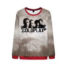 Мужской свитшот 3D с принтом Coldplay в Кировске, 100% полиэстер с мягким внутренним слоем | круглый вырез горловины, мягкая резинка на манжетах и поясе, свободная посадка по фигуре | coldplay | rock | колдплэй | рок