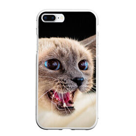 Чехол для iPhone 7Plus/8 Plus матовый с принтом Кот в Кировске, Силикон | Область печати: задняя сторона чехла, без боковых панелей | домашняя | животное | кот | котэ | кошка