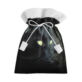 Подарочный 3D мешок с принтом Черный в Кировске, 100% полиэстер | Размер: 29*39 см | Тематика изображения на принте: домашняя | животное | кот | котэ | кошка | черный