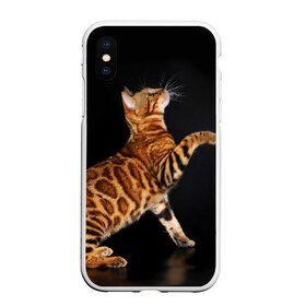 Чехол для iPhone XS Max матовый с принтом Бенгальская кошка в Кировске, Силикон | Область печати: задняя сторона чехла, без боковых панелей | бенгальская | домашняя | животное | кот | котэ | кошка