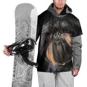 Накидка на куртку 3D с принтом Бельгийский грифон в Кировске, 100% полиэстер |  | бельгийский грифон | животное | порода | собака