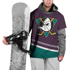 Накидка на куртку 3D с принтом Anaheim Ducks Selanne в Кировске, 100% полиэстер |  | Тематика изображения на принте: anaheim ducks | hockey | nhl | нхл | спорт | хоккей