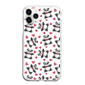 Чехол для iPhone 11 Pro Max матовый с принтом Панда и любовь в Кировске, Силикон |  | 14 февраля | bears | love | love you | валентин | влюбленные | день святого валентина | лав | любовь | медведб | медведи | мишки | подарок девушке | подарок парню