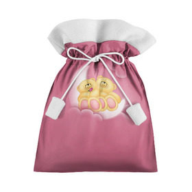 Подарочный 3D мешок с принтом Мишки в облаках в Кировске, 100% полиэстер | Размер: 29*39 см | 14 февраля | bears | teddy | валентин | день святого валентина | игрушки | медведи | милый | мимими | мишка | мишки | подарки | подарок | подарок девушке | подарок парню | тедди