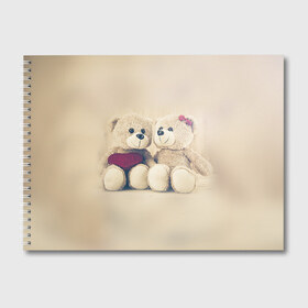 Альбом для рисования с принтом Love teddy bears в Кировске, 100% бумага
 | матовая бумага, плотность 200 мг. | 14 февраля | bears | teddy | валентин | день святого валентина | игрушки | медведи | милый | мимими | мишка | мишки | подарки | подарок | подарок девушке | подарок парню | тедди
