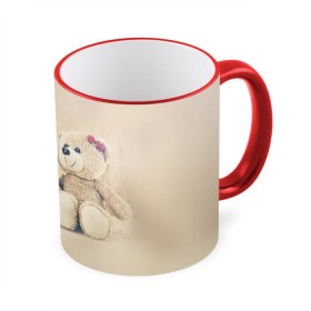 Кружка 3D с принтом Love teddy bears в Кировске, керамика | ёмкость 330 мл | Тематика изображения на принте: 14 февраля | bears | teddy | валентин | день святого валентина | игрушки | медведи | милый | мимими | мишка | мишки | подарки | подарок | подарок девушке | подарок парню | тедди