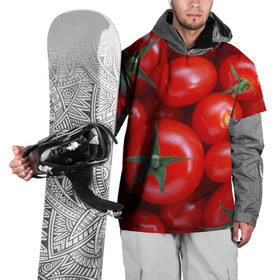 Накидка на куртку 3D с принтом Томатная в Кировске, 100% полиэстер |  | tomato | vegan | vegetarian | будизм | веган | вегетарианство | йога | помидор | сыроедение | томат | фитнес | ягода