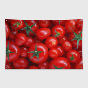 Флаг-баннер с принтом Томатная в Кировске, 100% полиэстер | размер 67 х 109 см, плотность ткани — 95 г/м2; по краям флага есть четыре люверса для крепления | tomato | vegan | vegetarian | будизм | веган | вегетарианство | йога | помидор | сыроедение | томат | фитнес | ягода