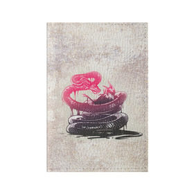Обложка для паспорта матовая кожа с принтом Three Days Grace 5 в Кировске, натуральная матовая кожа | размер 19,3 х 13,7 см; прозрачные пластиковые крепления | Тематика изображения на принте: three days grace