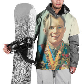 Накидка на куртку 3D с принтом Гагарин 2 в Кировске, 100% полиэстер |  | Тематика изображения на принте: гагарин | космос | космос наш | поехали | ретро | ссср | юрий гагарин