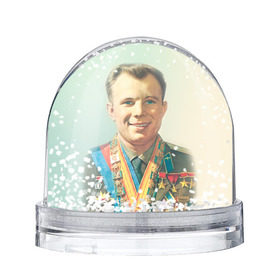Снежный шар с принтом Гагарин 2 в Кировске, Пластик | Изображение внутри шара печатается на глянцевой фотобумаге с двух сторон | гагарин | космос | космос наш | поехали | ретро | ссср | юрий гагарин