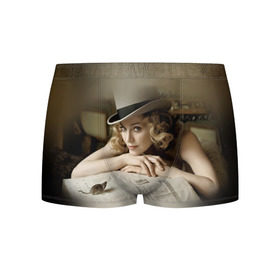 Мужские трусы 3D с принтом Мадонна 1 в Кировске, 50% хлопок, 50% полиэстер | классическая посадка, на поясе мягкая тканевая резинка | Тематика изображения на принте: madonna | мадонна | музыка