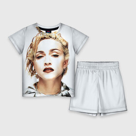 Детский костюм с шортами 3D с принтом Мадонна 3 в Кировске,  |  | madonna | мадонна | музыка