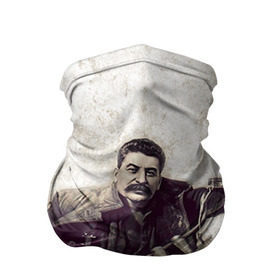 Бандана-труба 3D с принтом Сталин 2 в Кировске, 100% полиэстер, ткань с особыми свойствами — Activecool | плотность 150‒180 г/м2; хорошо тянется, но сохраняет форму | знаменитости | иосиф сталин | ретро | ссср