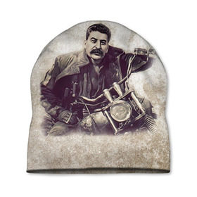 Шапка 3D с принтом Сталин 2 в Кировске, 100% полиэстер | универсальный размер, печать по всей поверхности изделия | знаменитости | иосиф сталин | ретро | ссср