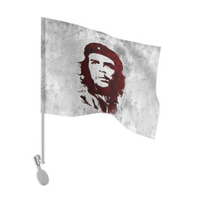 Флаг для автомобиля с принтом Че Гевара 1 в Кировске, 100% полиэстер | Размер: 30*21 см | ernesto che guevara | куба | революционер | революция | ретро | эрнесто че гевара