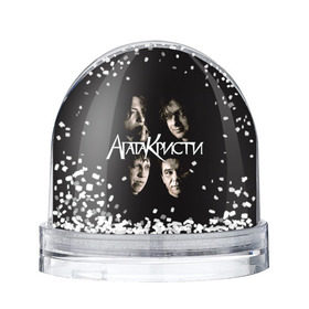 Снежный шар с принтом Агата Кристи 2 в Кировске, Пластик | Изображение внутри шара печатается на глянцевой фотобумаге с двух сторон | а на тебе как на войне | вадим самойлов | рок | рок группа
