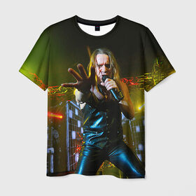 Мужская футболка 3D с принтом Кипелов 1 в Кировске, 100% полиэфир | прямой крой, круглый вырез горловины, длина до линии бедер | ария | кипелов