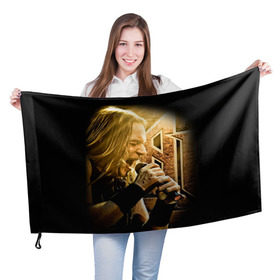 Флаг 3D с принтом Кипелов 2 в Кировске, 100% полиэстер | плотность ткани — 95 г/м2, размер — 67 х 109 см. Принт наносится с одной стороны | ария | кипелов