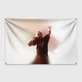 Флаг-баннер с принтом Горшок в Кировске, 100% полиэстер | размер 67 х 109 см, плотность ткани — 95 г/м2; по краям флага есть четыре люверса для крепления | король и шут