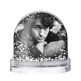 Снежный шар с принтом Цой 1 в Кировске, Пластик | Изображение внутри шара печатается на глянцевой фотобумаге с двух сторон | группа кино | цой