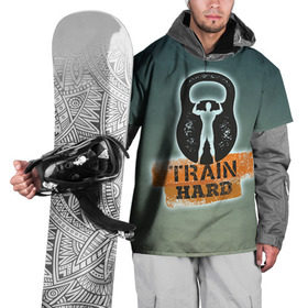 Накидка на куртку 3D с принтом Train hard 2 в Кировске, 100% полиэстер |  | Тематика изображения на принте: bodybuilding | no pain no gain | train hard | бодибилдинг | качалка | пауэрлифинг | тренажерный | фитнес