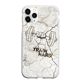Чехол для iPhone 11 Pro Max матовый с принтом Train hard 5 в Кировске, Силикон |  | Тематика изображения на принте: bodybuilding | no pain no gain | train hard | бодибилдинг | качалка | пауэрлифинг | тренажерный | фитнес