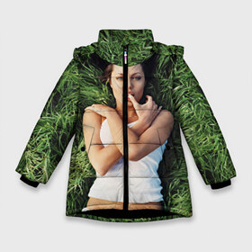Зимняя куртка для девочек 3D с принтом Джоли Анджелина в Кировске, ткань верха — 100% полиэстер; подклад — 100% полиэстер, утеплитель — 100% полиэстер. | длина ниже бедра, удлиненная спинка, воротник стойка и отстегивающийся капюшон. Есть боковые карманы с листочкой на кнопках, утяжки по низу изделия и внутренний карман на молнии. 

Предусмотрены светоотражающий принт на спинке, радужный светоотражающий элемент на пуллере молнии и на резинке для утяжки. | анджелина | девушка | джоли | лежит | тату