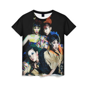 Женская футболка 3D с принтом K-pop девушки в Кировске, 100% полиэфир ( синтетическое хлопкоподобное полотно) | прямой крой, круглый вырез горловины, длина до линии бедер | cl корея | k pop | айдолы | девушки