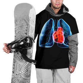 Накидка на куртку 3D с принтом Рентген в Кировске, 100% полиэстер |  | 