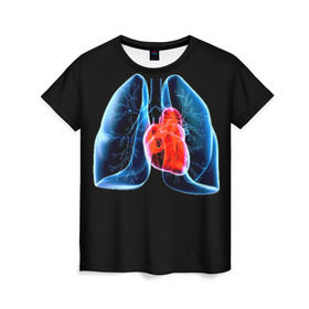 Женская футболка 3D с принтом Рентген в Кировске, 100% полиэфир ( синтетическое хлопкоподобное полотно) | прямой крой, круглый вырез горловины, длина до линии бедер | 