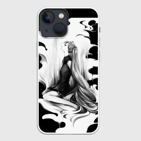 Чехол для iPhone 13 mini с принтом Черно белая Мику Хацунэ в Кировске,  |  | аниме | мику | одни из вокалоидов   хатсуне мику.вокалоиды