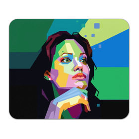 Коврик прямоугольный с принтом Анджелина Джоли в Кировске, натуральный каучук | размер 230 х 185 мм; запечатка лицевой стороны | angelina jolie | актриса | анджелина джоли | звезда | знаменитость | кино | поп арт | символ